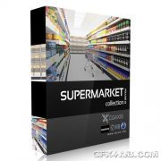 CGAxis Models Volume 32 – Supermarket