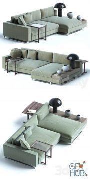 Sormani HERNEST Modular sofa contemporary fabric 3-seater