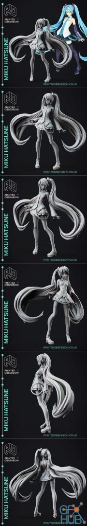 Miku Hatsune Volcaloid – 3D Print