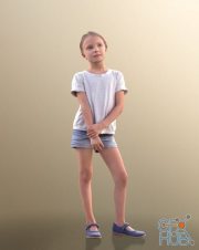 Young Girl Standing 02 Scanned (Vray)