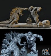 3D Printing Godzilla vs Kong Figure