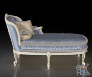 Modenese Gastone classic chaise-longue