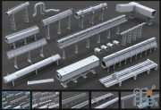 ArtStation Marketplace – Industrial Pipes – 15 pieces