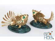 Golden fish figurine