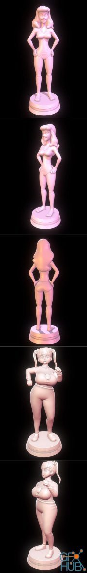 Daphne Blake - Scooby Doo and Nikuko - Please Tell Me Galko Chan – 3D Print