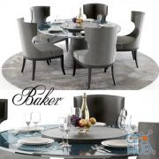 Katoucha table and Marat chair by Baker