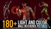 180+ Light and Color Male Reference Pictures