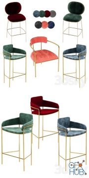 Chair set by Chiara Colombini