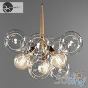 Pendant lamp Romatti Bubble glass chandelier by PELLE