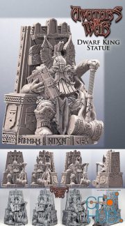 Dwarf King Statue – 3D Print