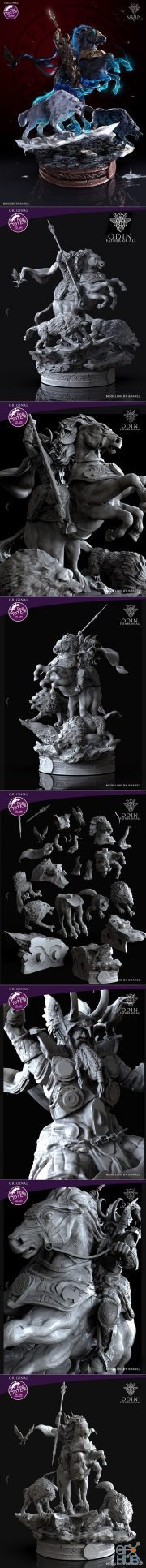 Odin and Sleipnir – 3D Print