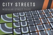 Unity Asset – City Streets – Modular Street Tiles