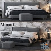MB1 bed by Minotti