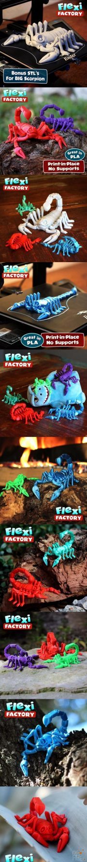 Flexi Print-In-Place Scorpion – 3D Print
