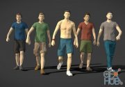 Lowpoly Rigged Male Essentials