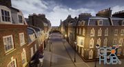 CGTrader – London Street Environment Unreal Engine 4 Low-poly 3D model