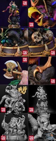 Golden Axe Fanart – Gilius Thunderhead on Chickenleg – 3D Print