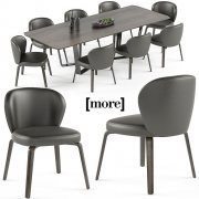 Mudi chair and Pero table set
