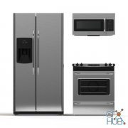 Frigidaire kitchen appliances (max 2014, 2016, obj)