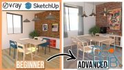 Vray Rendering for SketchUp – Beginner to Advanced – Create Better 3D Visuals! Interior Design