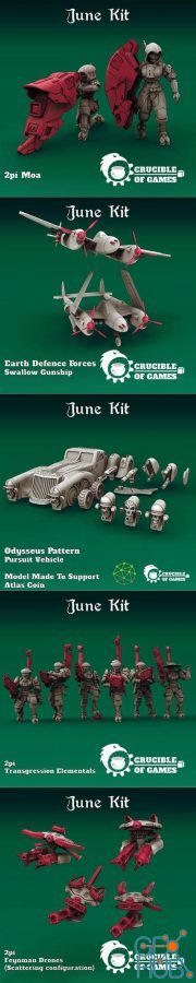 Crucible of Games June 2021 – 3D Print