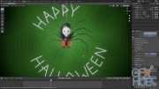 CGCookie – Creating an Animated Spooky Spider in Blender 2.9