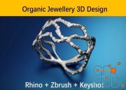 Organic Jewelry Design - Rhino - Zbrush - Keyshot
