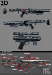 Imperial Death Trooper Gun Set – 3D Print