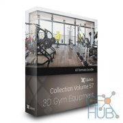 CGAxis Models Volume 57 3D Gym Equipment