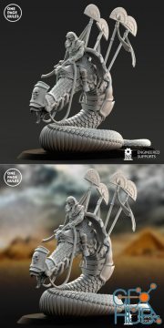 Mummy King on Royal Snake – 3D Print