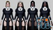 Unreal Engine – Nun Girl Modular