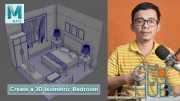 Maya Tutorial : Create a 3D Isometric Bedroom