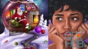 Udemy – Paint A Christmas Illustration from Imagination in procreate