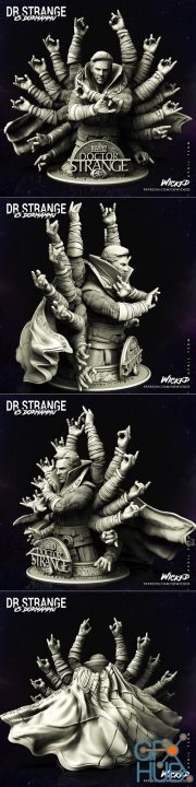 3DWicked - Dr. Strange Bust – 3D Print