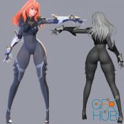 Ninja Girl Character creation videos - Full process