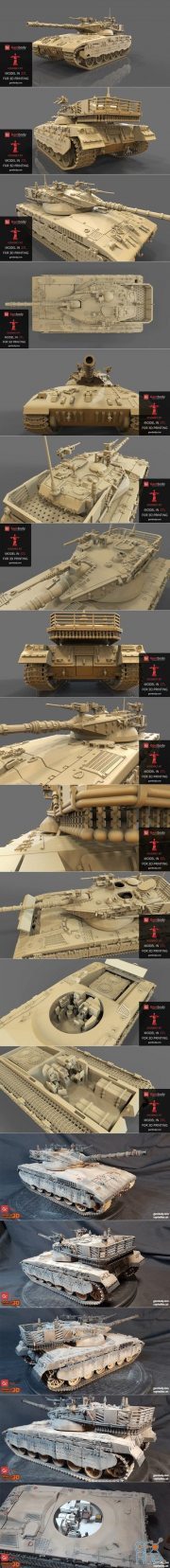 Merkava 2 Tank – 3D Print