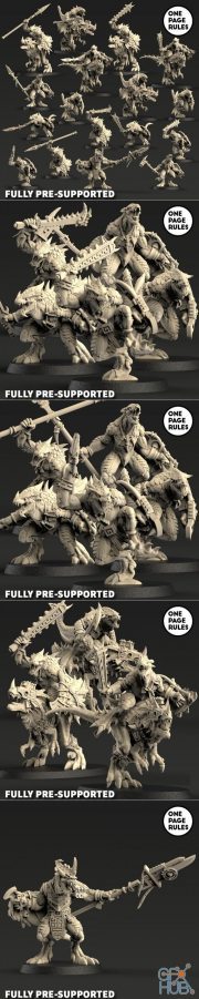 One Page Rules - Saurians – 3D Print