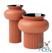 Ionico Ceramic Vases by Calligaris