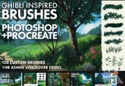 ArtStation Marketplace – Ghibli Inspired Brushes for Photoshop and Procreate