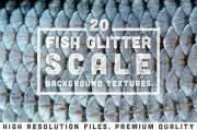 Creativemarket – 20 Fish Glitter Scale Textures