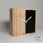 Wooden modern clock