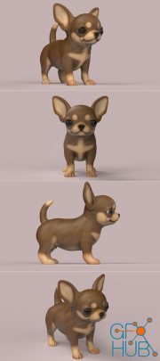 Cute Puppy Chihuahua dog – 3D Print