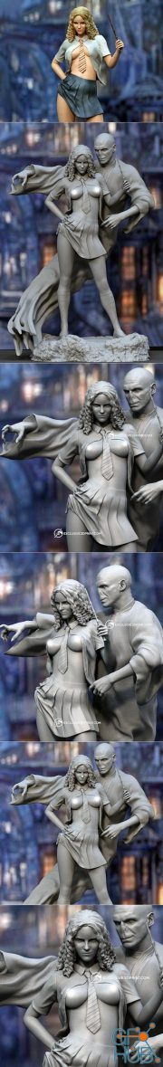 Hermione and Voldemort – 3D Print