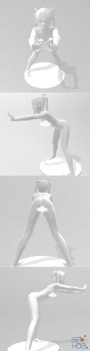 Marie rose nude – 3D Print