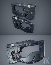 PBR Sci-Fi Handgun