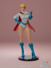 Power Girl – 3D Print Model