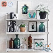 Decor set with butterfly