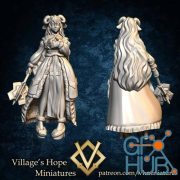 Half-sheep girl (Cleric, Priestess) – 3D Print