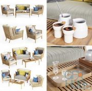 Sofa and Chair Outdoor Furniture Set