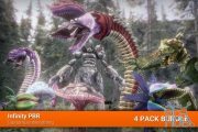 Unity Asset – Monster Bundle #1 – Mushroom Monster, Giant Worm, Rock Monster, Plant Monster